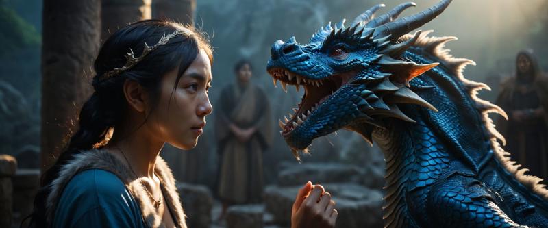 21504-3862353672-movie still photography of (ebony blue dragon's head protecting a blind young lady_1.3), (komodo snake hybrid_0.3), cinematic, e.jpg